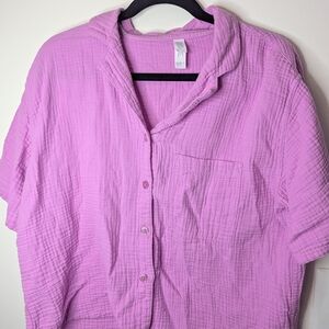 Stars Above Light Pink 100% Cotton Shirt